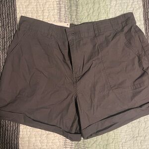 Gray Cargo Shorts with Classic Fit